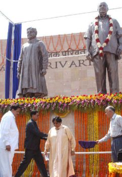 Inauguration of Memorial Park with the installation of statues in Lucknow, the capital of the Indian State of Uttar Pradesh (UP).